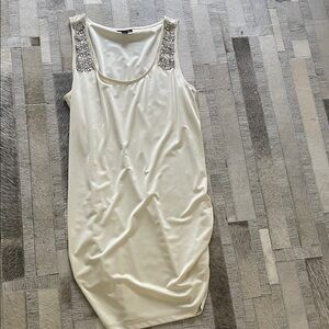 Allen B. by Allen Schwartz Cream Satin Fabric